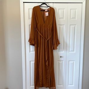 COPY - Showpo rust colored maxi dress
